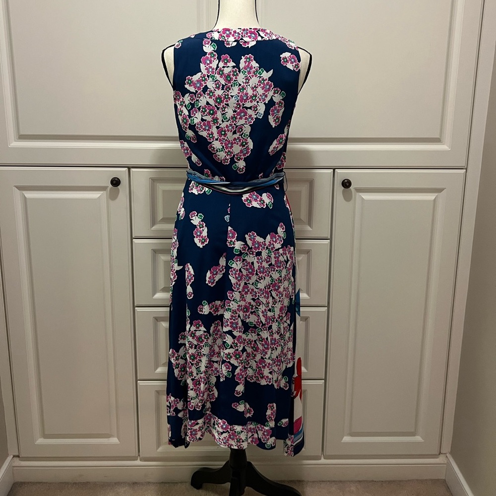 NWT Maeve |Anthropologie| Botanical belted Floral belted dress size 6 - Picture 8 of 15